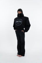 AKRAZA STRUCTURED SHOULDER VELVET TOP