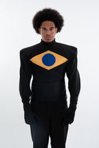 AKRAZA BRAZIL HIGH-NECK CROP TOP